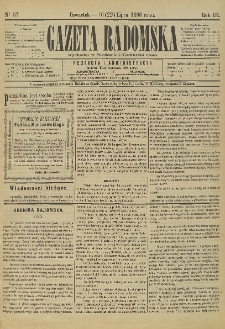 Gazeta Radomska, 1886, R. 3, nr 57