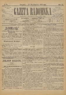 Gazeta Radomska, 1886, R. 3, nr 77