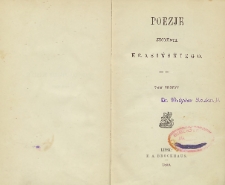 Poezje Zygmunta Krasińskiego T. 3