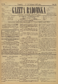 Gazeta Radomska, 1886, R. 3, nr 30