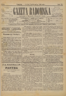 Gazeta Radomska, 1886, R. 3, nr 84