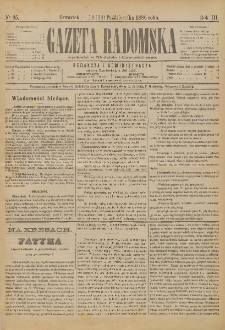 Gazeta Radomska, 1886, R. 3, nr 85
