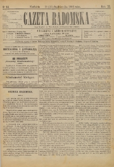 Gazeta Radomska, 1886, R. 3, nr 86
