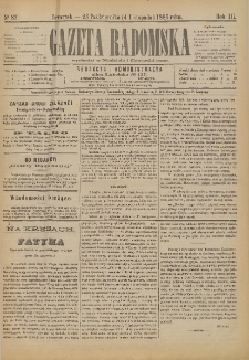 Gazeta Radomska, 1886, R. 3, nr 87