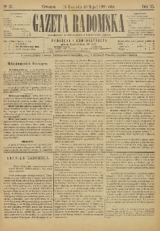 Gazeta Radomska, 1886, R. 3, nr 35