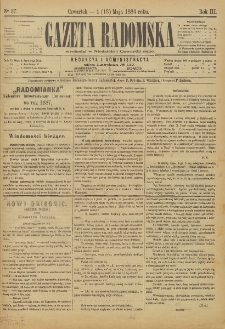 Gazeta Radomska, 1886, R. 3, nr 37