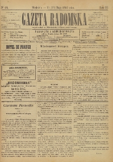 Gazeta Radomska, 1886, R. 3, nr 40
