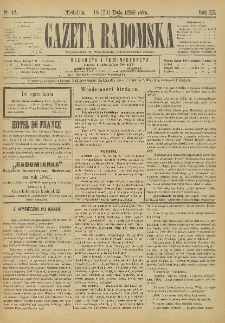 Gazeta Radomska, 1886, R. 3, nr 42