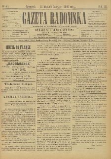 Gazeta Radomska, 1886, R. 3, nr 43