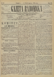 Gazeta Radomska, 1886, R. 3, nr 73