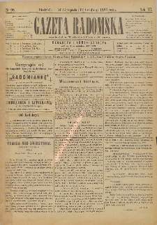Gazeta Radomska, 1886, R. 3, nr 98