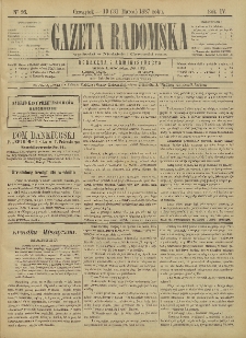 Gazeta Radomska, 1887, R. 4, nr 26