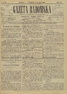 Gazeta Radomska, 1887, R. 4, nr 32