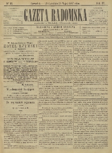 Gazeta Radomska, 1887, R. 4, nr 35
