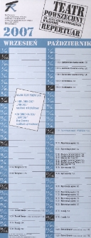 Teatr w Radomiu : repertuar wrzesień - październik 2007