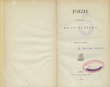 Poezje Zygmunta Krasińskiego T. 1