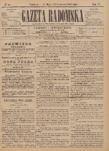 Gazeta Radomska, 1887, R. 4, nr 46