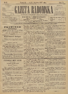 Gazeta Radomska, 1887, R. 4, nr 47