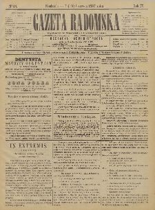 Gazeta Radomska, 1887, R. 4, nr 48