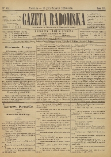 Gazeta Radomska, 1886, R. 3, nr 50