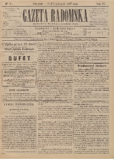 Gazeta Radomska, 1887, R. 4, nr 91