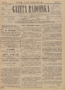 Gazeta Radomska, 1887, R. 4, nr 92