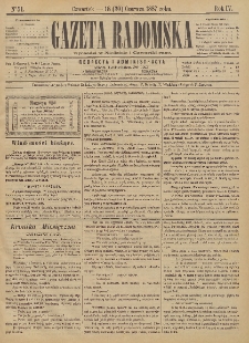 Gazeta Radomska, 1887, R. 4, nr 51