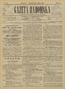 Gazeta Radomska, 1887, R. 4, nr 59