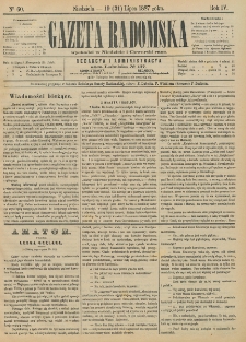 Gazeta Radomska, 1887, R. 4, nr 60
