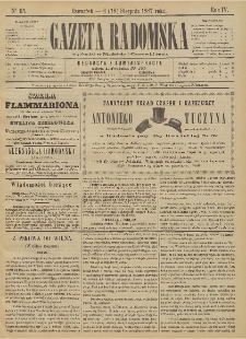 Gazeta Radomska, 1887, R. 4, nr 65