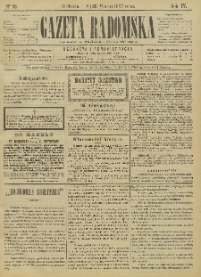 Gazeta Radomska, 1887, R. 4, nr 23