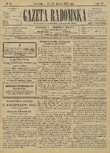 Gazeta Radomska, 1887, R. 4, nr 25