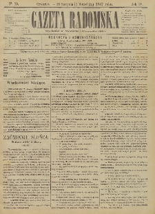 Gazeta Radomska, 1887, R. 4, nr 69