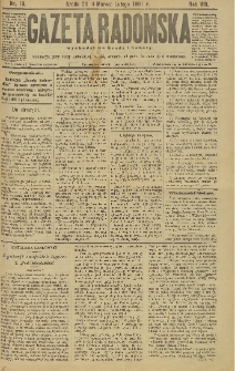 Gazeta Radomska, 1891, R. 8, nr 19