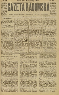 Gazeta Radomska, 1891, R. 8, nr 20