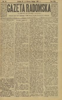 Gazeta Radomska, 1891, R. 8, nr 21