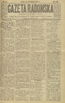 Gazeta Radomska, 1891, R. 8, nr 25