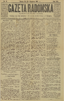 Gazeta Radomska, 1891, R. 8, nr 9