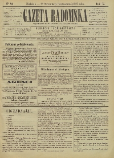 Gazeta Radomska, 1887, R. 4, nr 80