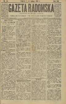 Gazeta Radomska, 1891, R. 8, nr 14