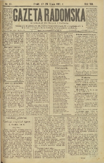 Gazeta Radomska, 1891, R. 8, nr 61