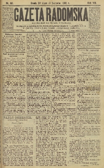 Gazeta Radomska, 1891, R. 8, nr 63