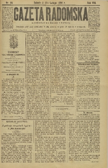 Gazeta Radomska, 1891, R. 8, nr 16