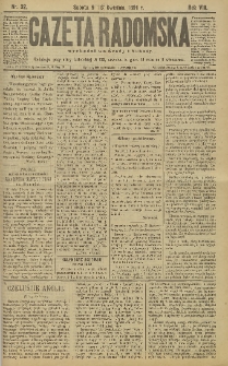 Gazeta Radomska, 1891, R. 8, nr 32