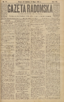 Gazeta Radomska, 1891, R. 8, nr 37