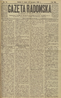 Gazeta Radomska, 1891, R. 8, nr 65