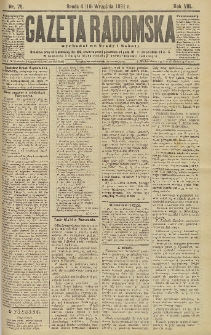 Gazeta Radomska, 1891, R. 8, nr 75