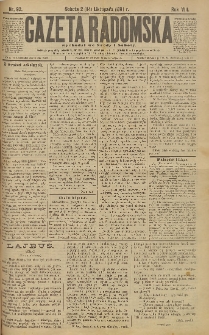 Gazeta Radomska, 1891, R. 8, nr 92