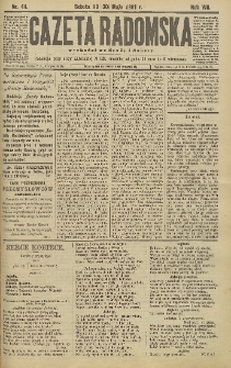 Gazeta Radomska, 1891, R. 8, nr 44