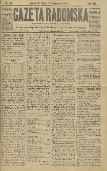 Gazeta Radomska, 1891, R. 8, nr 47